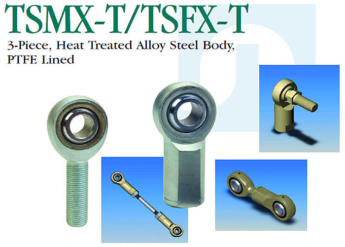 TSMX - T/TSFX - t-de het Kogelgewrichtstaaf van het Precisieroestvrije staal Beëindigt 3 Gevoerd Stuk PTFE