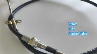 Robuuste push-pull-bedieningskabel met schroefdraad en stanguiteinde