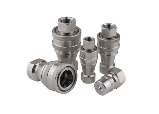 ISO7241B SS Open-Sloten type Hydraulische snelkoppeling BSP-draad