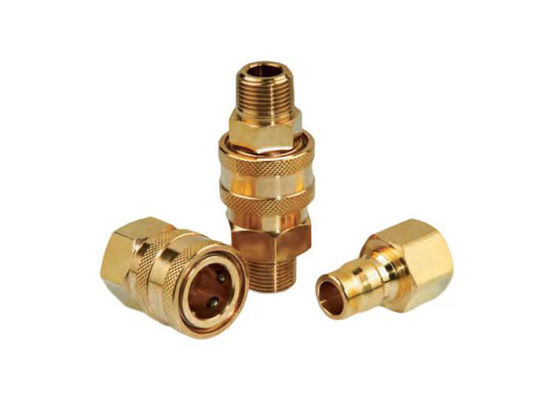 Hydraulische koppelingen van koper 1/8 Voor toepassingen zonder kleppen