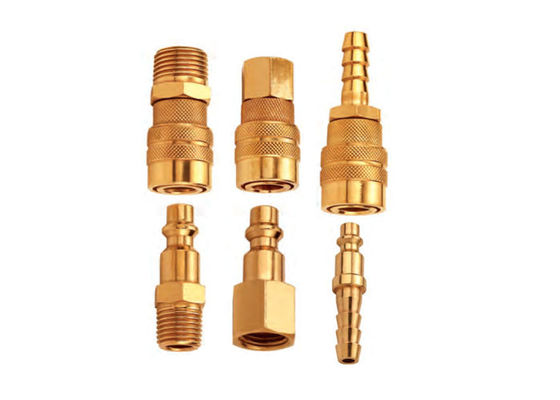 LAM Pneumatische Messing Snelle Koppeling Hoge Stroom Single Off