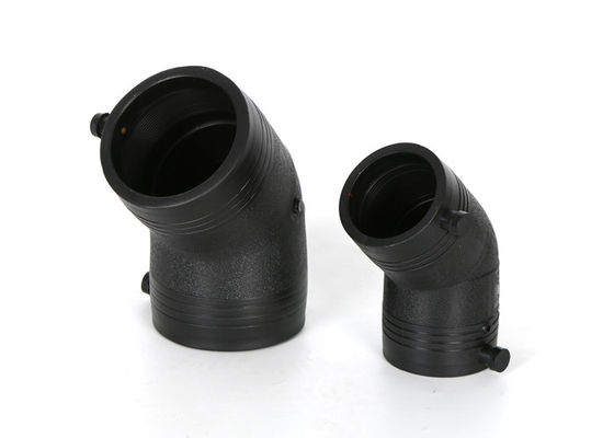 PE-HDPE-elektrofusie 45 graden ellebogenadapter voor pijplijn