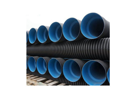 SN8 Begraven afvoerbuis Dubbelwand polyethyleen HDPE rioolbuis