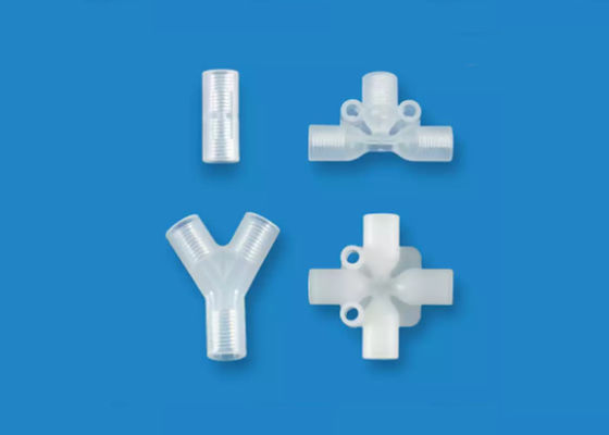 PP PTFE Vierwegbuisverbinding Plastic Vrouwelijke verbinding