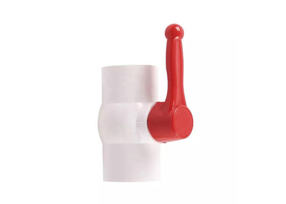 2 Way Straight Through Type Manual PVC Ball Valve UPVC Vaste stroomregeling Water