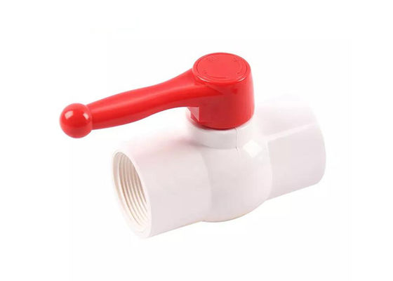 2 Way Straight Through Type Manual PVC Ball Valve UPVC Vaste stroomregeling Water