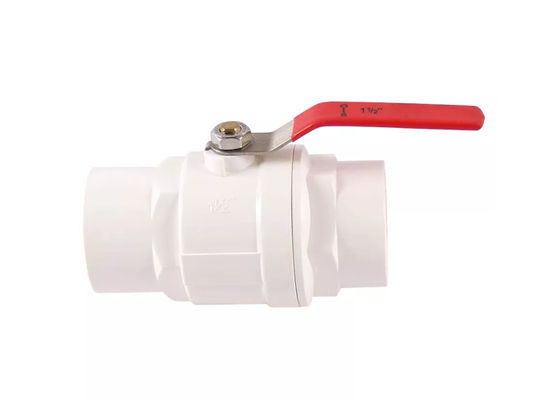 1/2"- 4 "ABS Chrome Invoeging PVC Twee stukjes Ball Valve roestvrij staal Handle