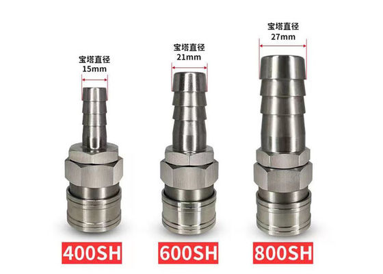 SS304 Single Pneumatic Quick Release Coupling 1.5Mpa Eenvoudige structuur