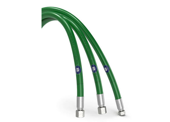 Olie raffinage 110Mpa Ultra hoge druk slang Groen Kleur ID 6.4MM
