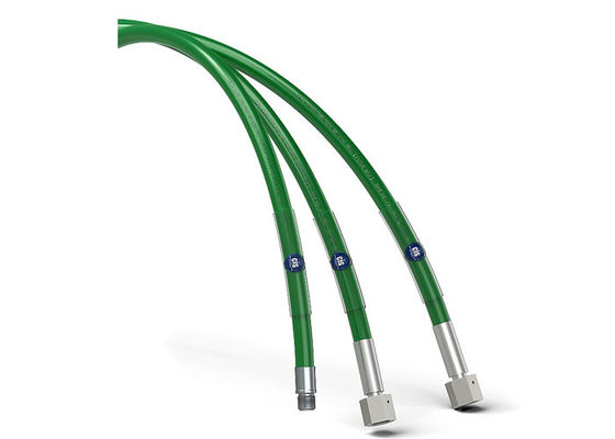 Olie raffinage 110Mpa Ultra hoge druk slang Groen Kleur ID 6.4MM