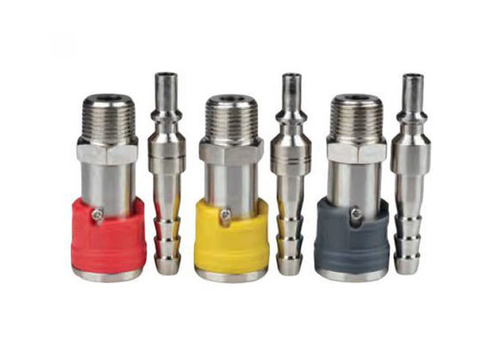Messing dicht type Pneumatische snelle koppeling 1.0Mpa Mannelijke aansluiting