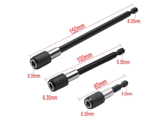 1/4 inch hoofdverlengingsstaaf Batch Magnetische schroevendraaier Snelle overdracht hefboom zelfvergrendelende verlengingsstaaf 150mm handgereedschappen