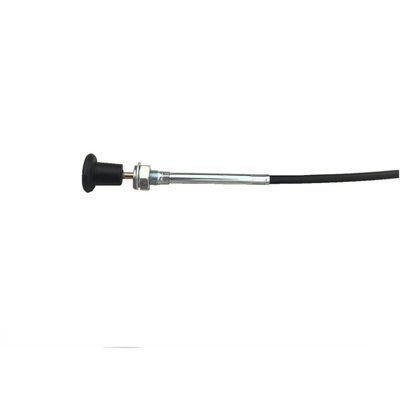 Kabelassemblage met zwart rond handvat 940 mm Lang 76 mm Reizen SS316 Draadtouw Zwarte leiding