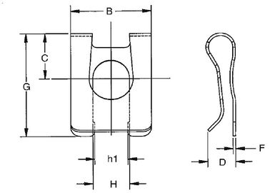 TXLM-serie roestvrijstalen clevis pin clip verbindingsproducten voor landbouw
