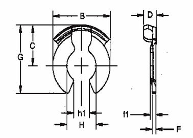 TXLK-serie Clevis Pin Holding Clip, kleine metalen clips voor de bouw