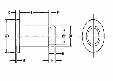 TXLP-serie verstelbare Clevis Pin, verbindingsproducten Metrische Clevis Pins
