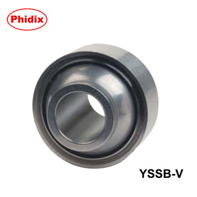 YSSB-V-serie roestvrijstalen bollagers High misalignment & corrosion resistance voor marine, chemische & voedsel machines PTFE-gelijmd ontwerp met Press-fit / V-Groove configuraties