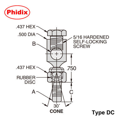 Verbindingsproducten Rotary Swivel Joint Connector Type DC / DH Control Swivels