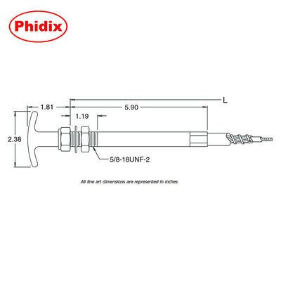 Duurzame Push-Pull Twist Lock-bedieningshendel met veilig vergrendelingsmechanisme