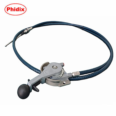 Phidix Dual-Cable Gear Shift Control Cable Assembly With Manual Lever And Flexible Shaft