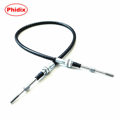 Bidirectionele push-pull-bedieningskabelconstructie, schoteindfittingen met dubbele schroefdraad