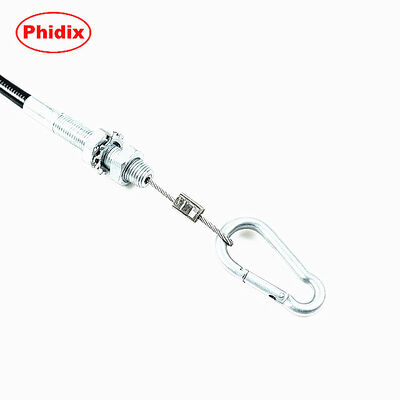 Mechanical Control Cable With Plastic T- Handle And Snap Hook For Industrial & Lawn Equipment
