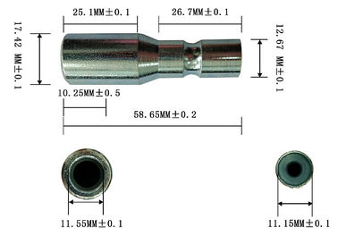 Lange levensduur Kabel-eindfittings Op maat gemaakte geleidingskap LD gegroeveerd